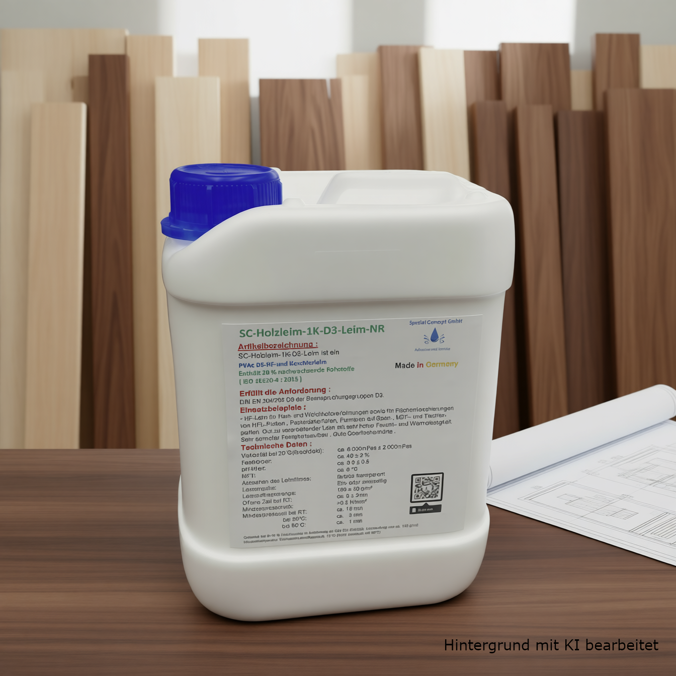 Holzleim D3 2,50kg Bastelleim wasserfest ca.20 % nachwachsende Rohstoffe