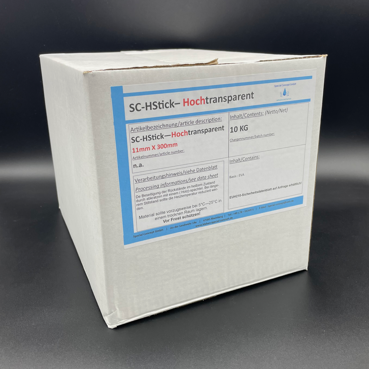 20kg (2mal 10,00 Kg) Hochtransparente Hotmelt, Heisskleber, Klebesticks,Glue Sticks 11mm x 300mm Kostenloser Inlandsversand!!!