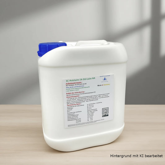 Holzleim D3 2x5,00kg =10,00kg Bastelleim wasserfest ca.20 % nachwachsende Rohstoffe
