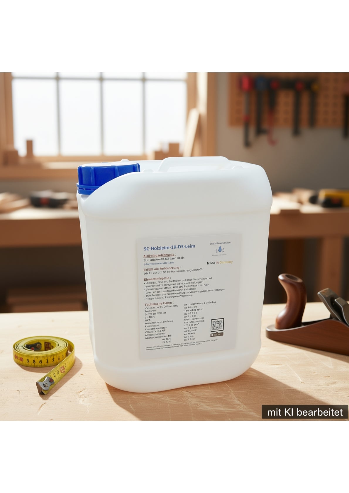 D3 Holzleim weiß 5,00 Kg Leim Kostenloser Inlandsversand!!!